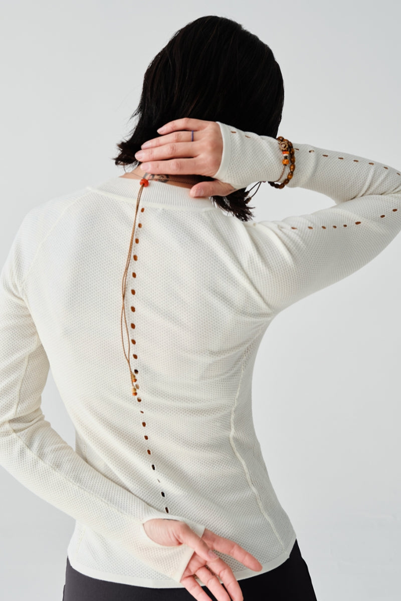 オープンワーク編みロングスリーブウィメンズNLBLAZS003