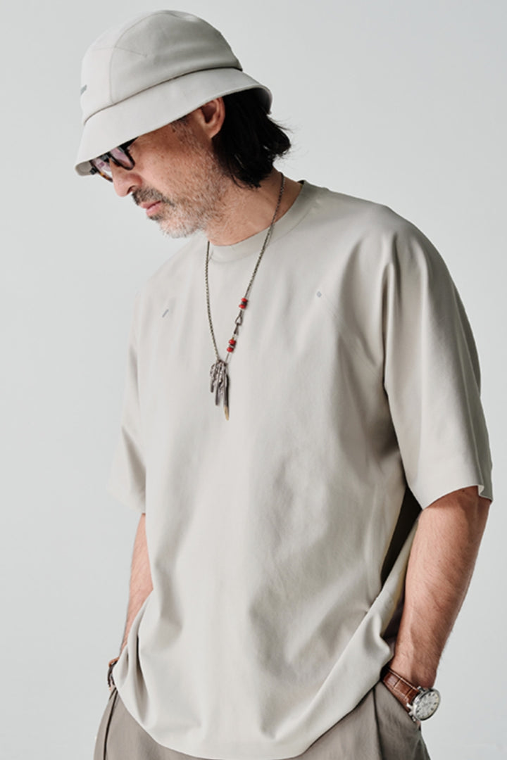 一枚裁ちシームレスUVカット速乾半袖TシャツNLBLDTX001