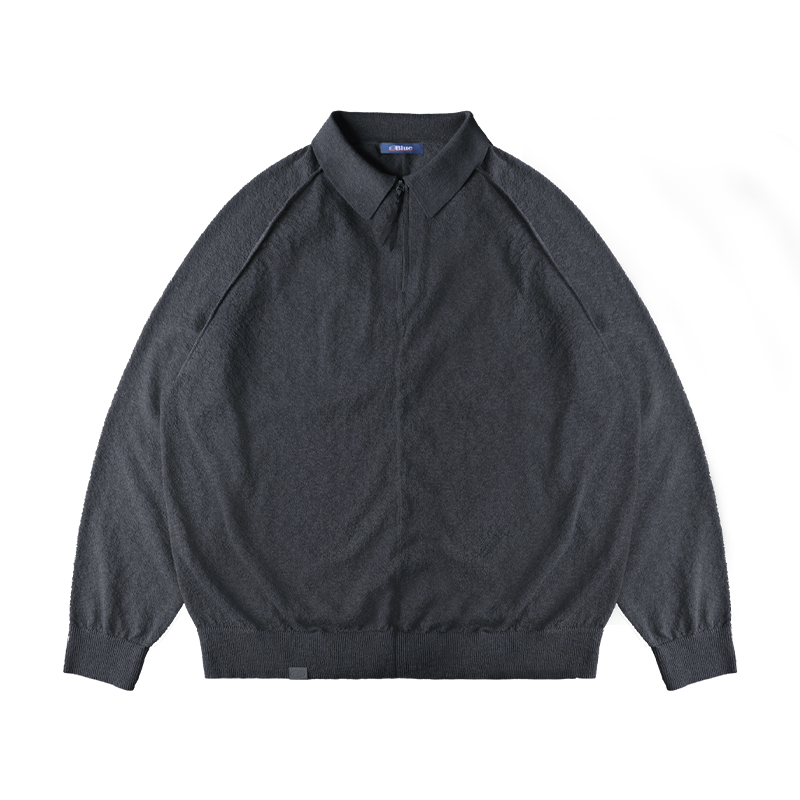ハーフジップポロシャツニットセーターNLBLAZS002