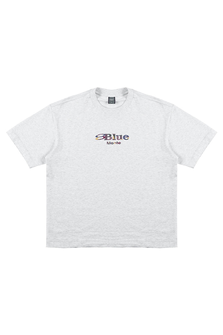 カラフル刺繍ロゴクルーネック半袖TシャツNLBLDTX005