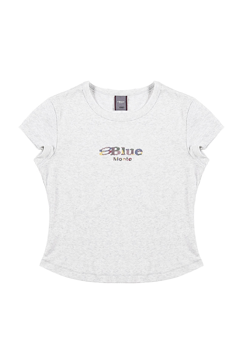 カラフル刺繍ロゴ半袖TシャツウィメンズNLBLDTX008