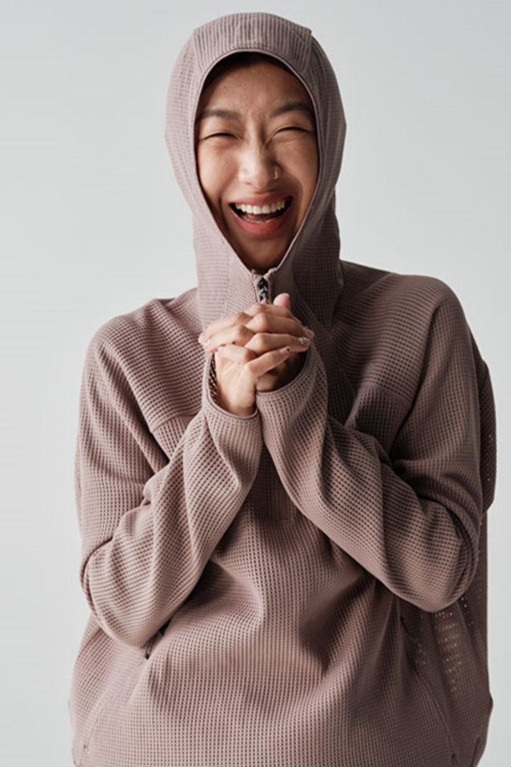 SILVADURメッシュハーフジップフーディーNLBLAWY004