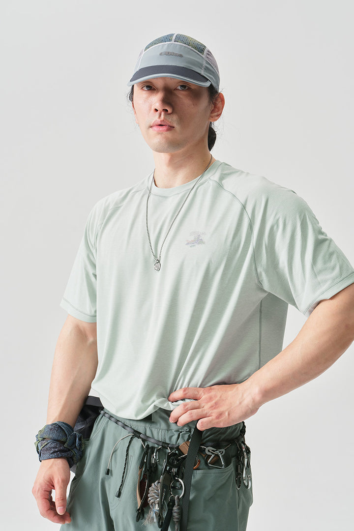 HYDROCOOL風景柄半袖TシャツNLBLDTX025