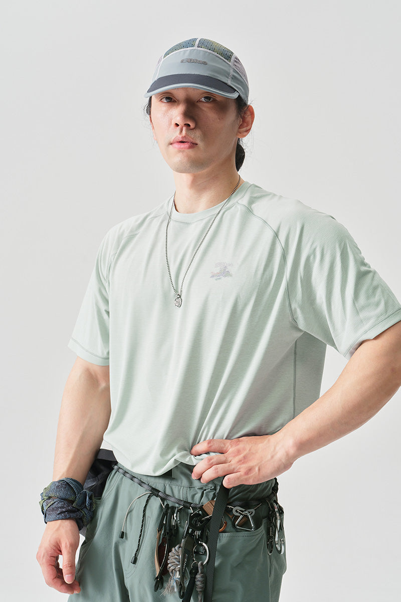 HYDROCOOL風景柄半袖TシャツNLBLDTX025