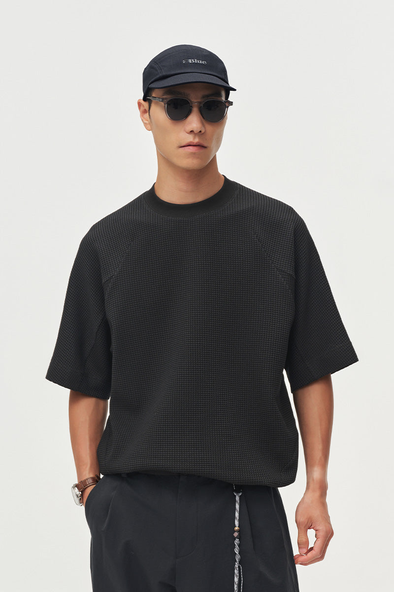 ワッフルウール半袖TシャツNLBLDTX045