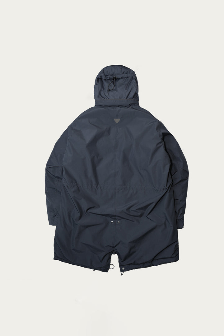 隠しフードスタンドカラーダウンジャケット25BLYR015