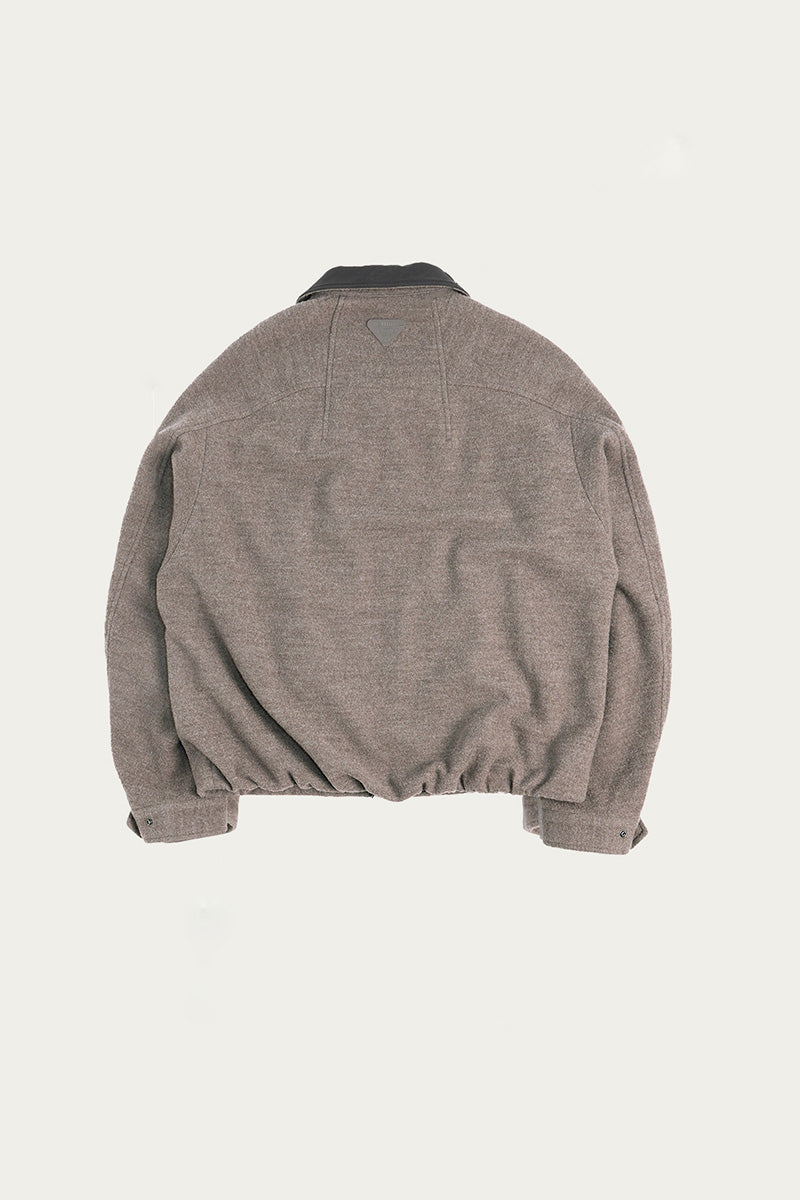 革襟ジップアップウールジャケット25BLJK020