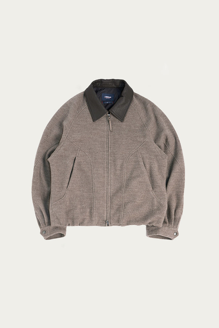 革襟ジップアップウールジャケット25BLJK020