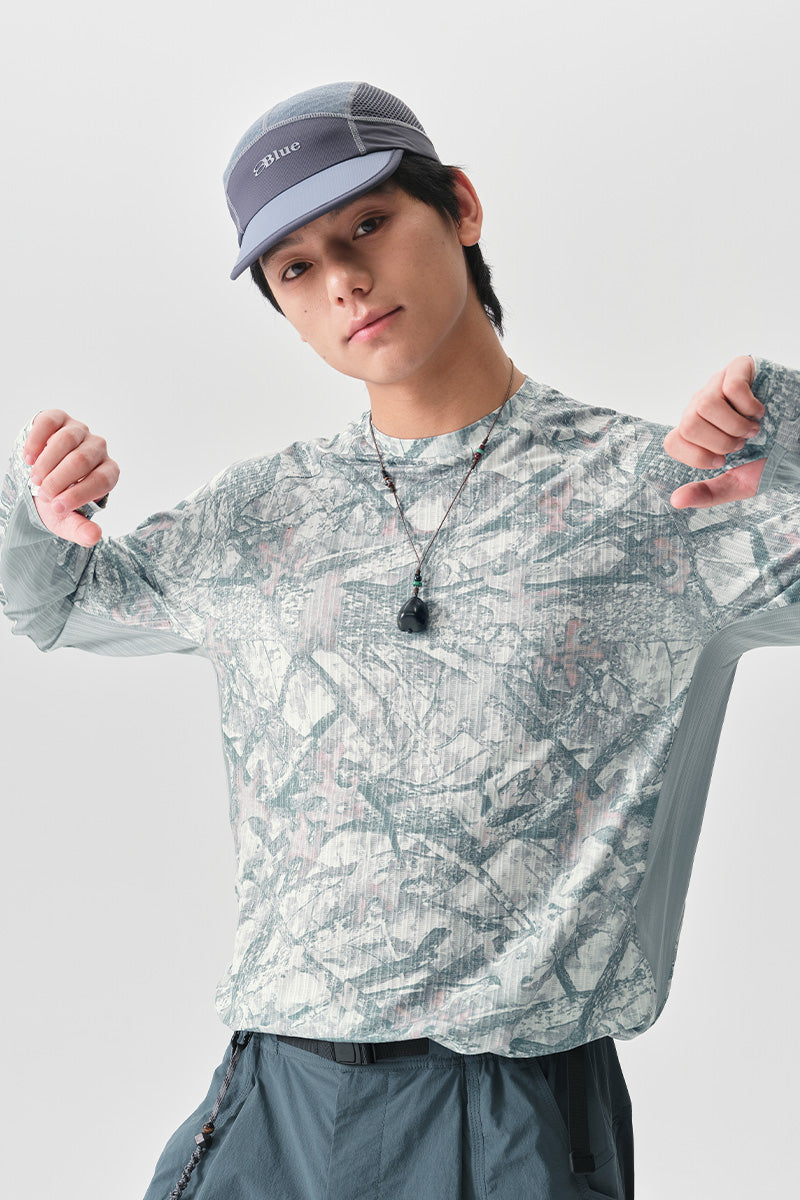 COOLMAX速乾フルプリント長袖TシャツNLBLCTX011