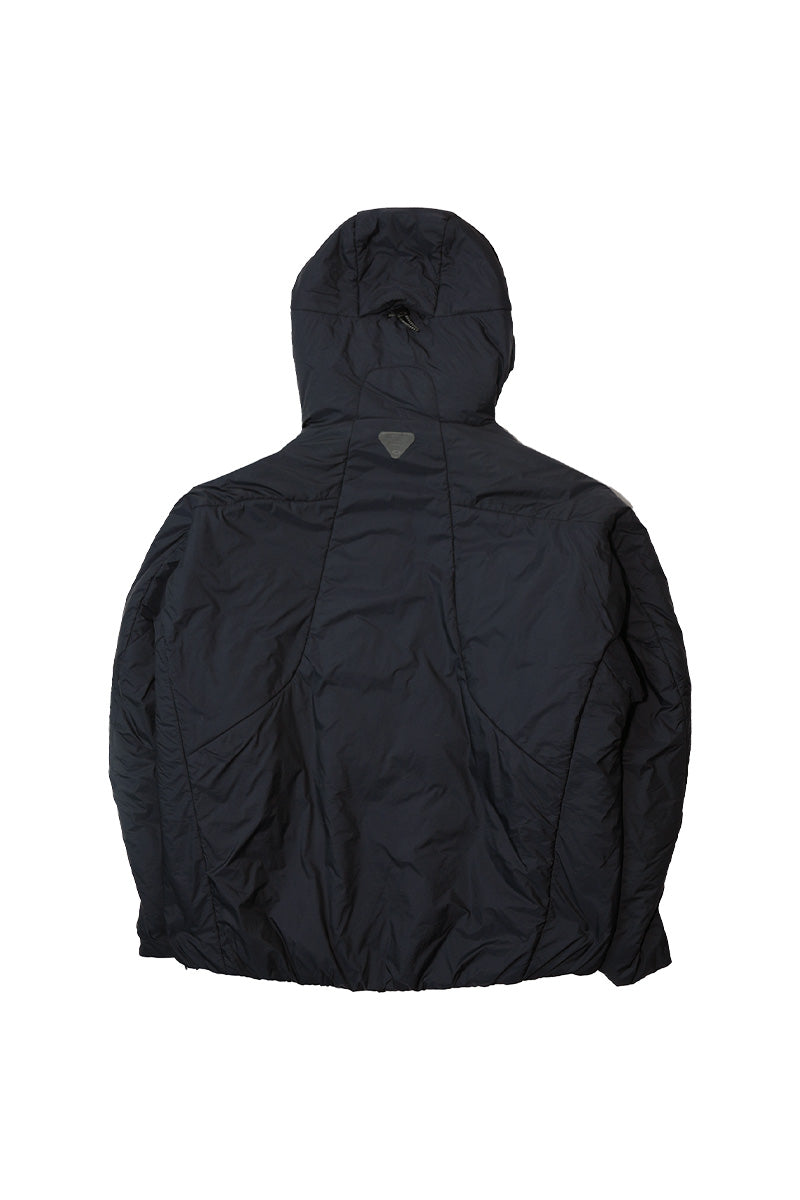 撥水加工付きフーデッド中綿ジャケット25BLMY003