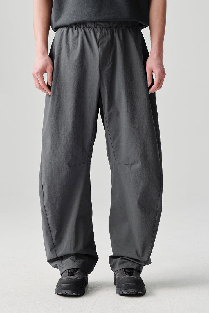 カジュアル涼感ストレートパンツNLBLACK008