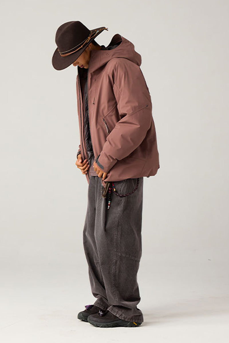 ウォッシュ加工コーデュロイパンツ25BLCK030