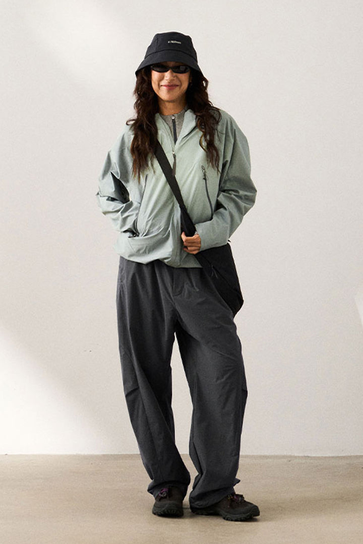 調節可能なフード付きハードシェルジャケット25BLCY005