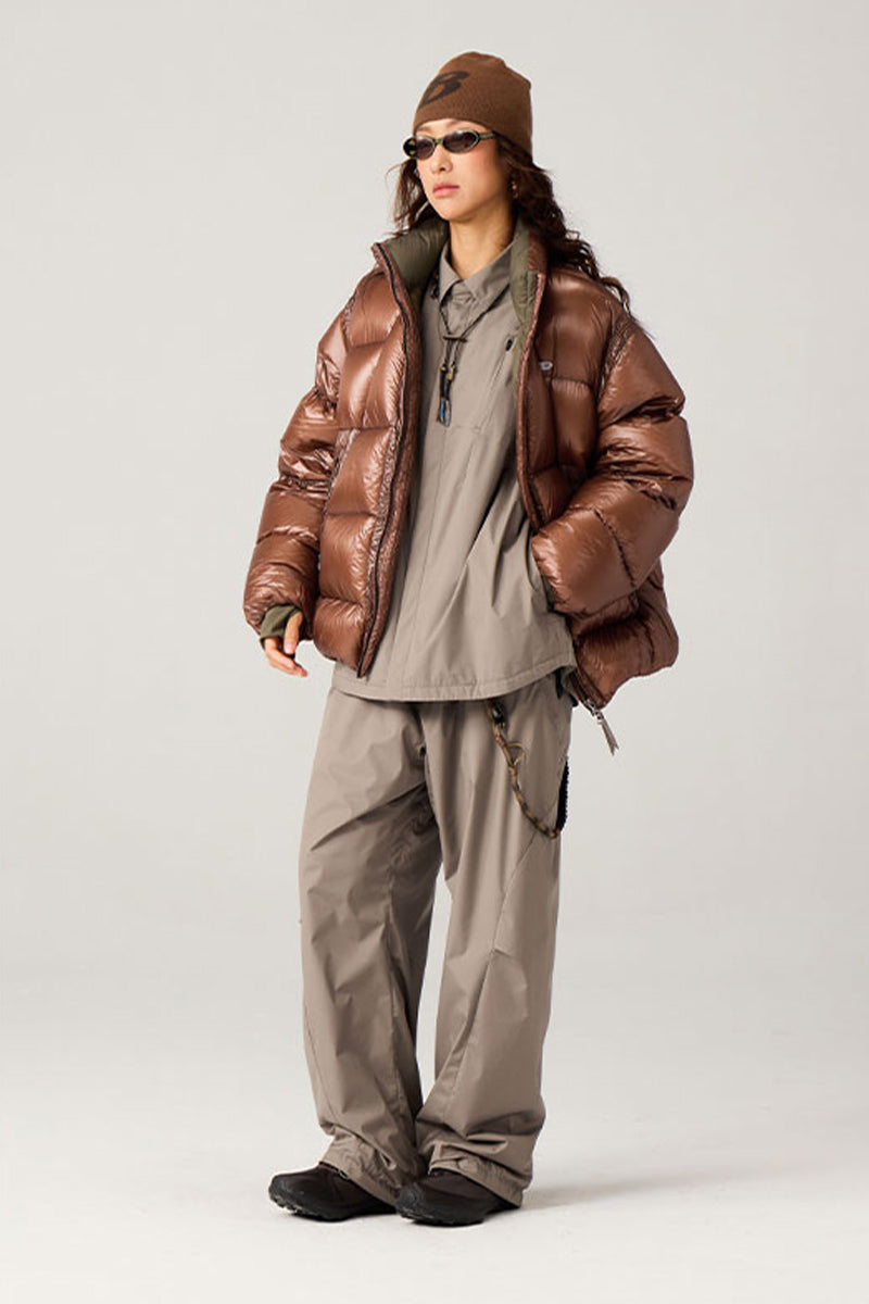 ショートスタンドカラーダウンジャケット25BLYR003