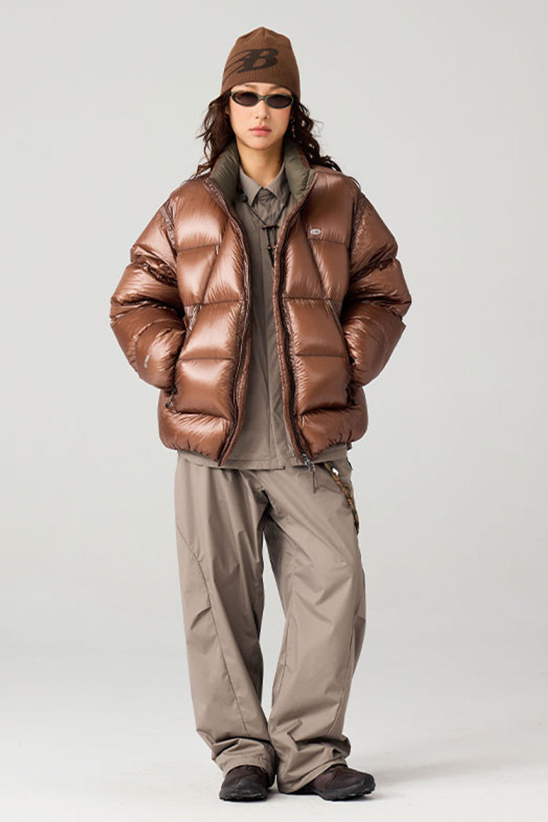 ショートスタンドカラーダウンジャケット25BLYR003