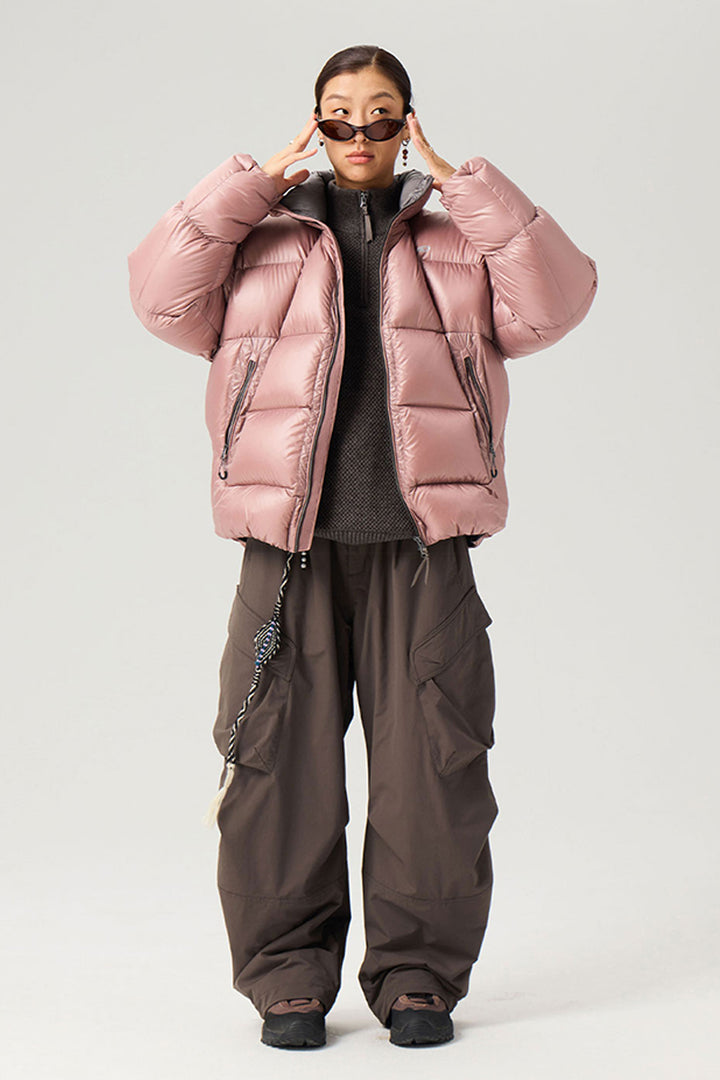 スタンドカラー軽量ダウンジャケット25BLYR002