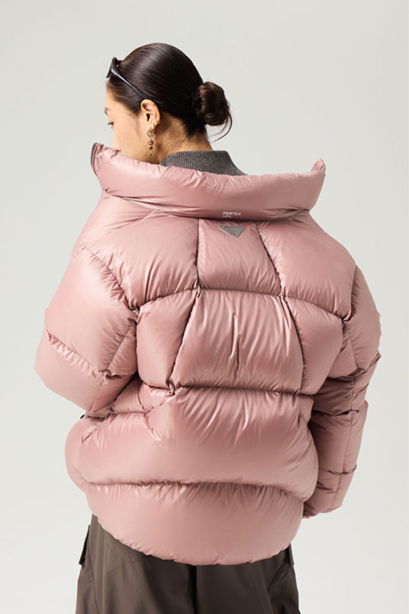 スタンドカラー軽量ダウンジャケット25BLYR002