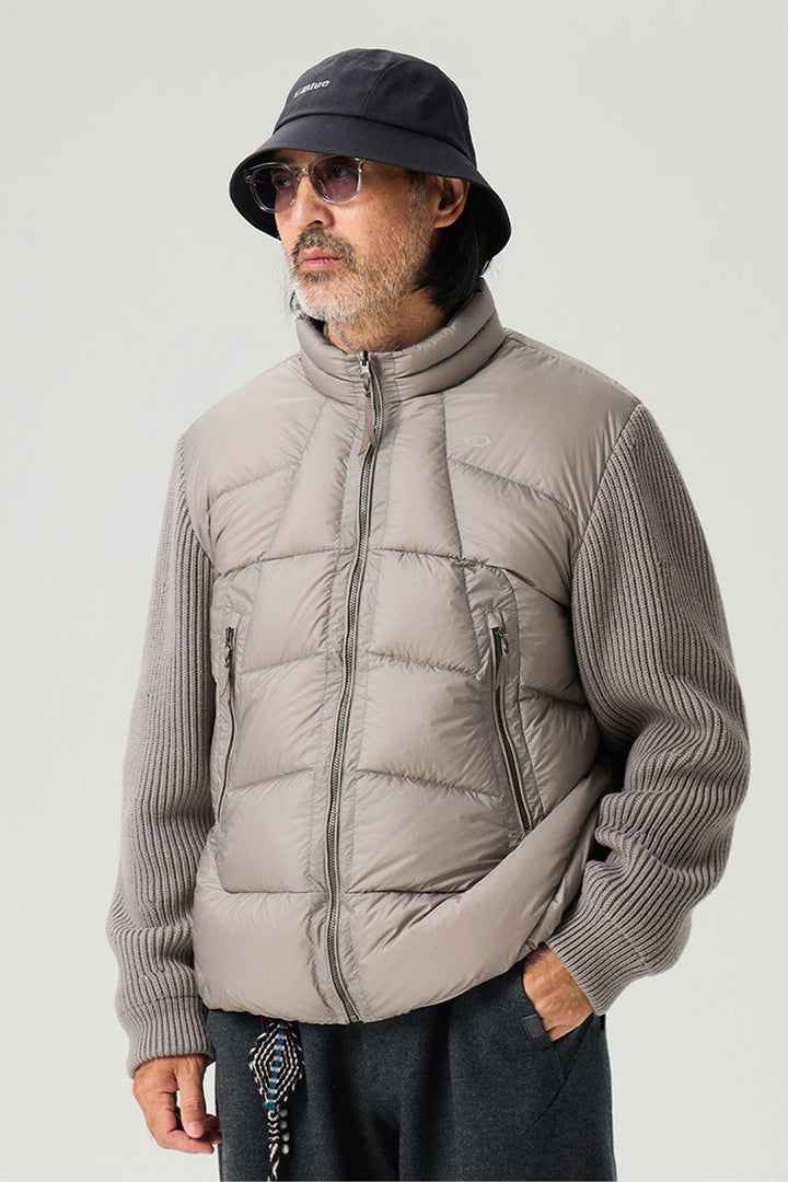 異素材コンビデザインダウンジャケット25BLYR007