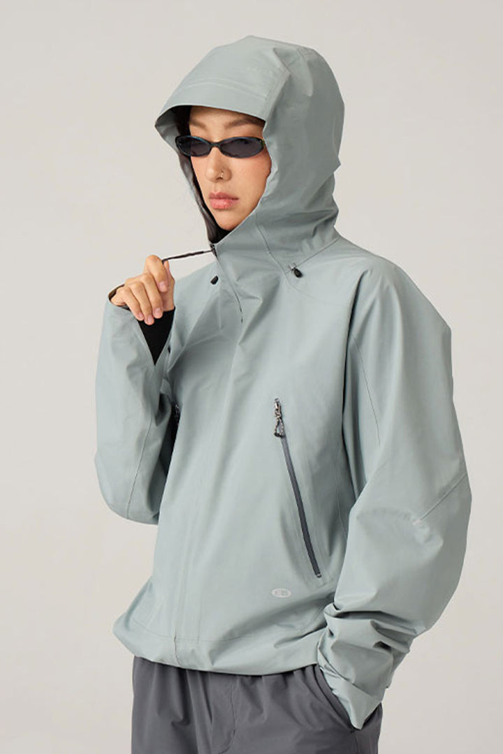 調節可能なフード付きハードシェルジャケット25BLCY005