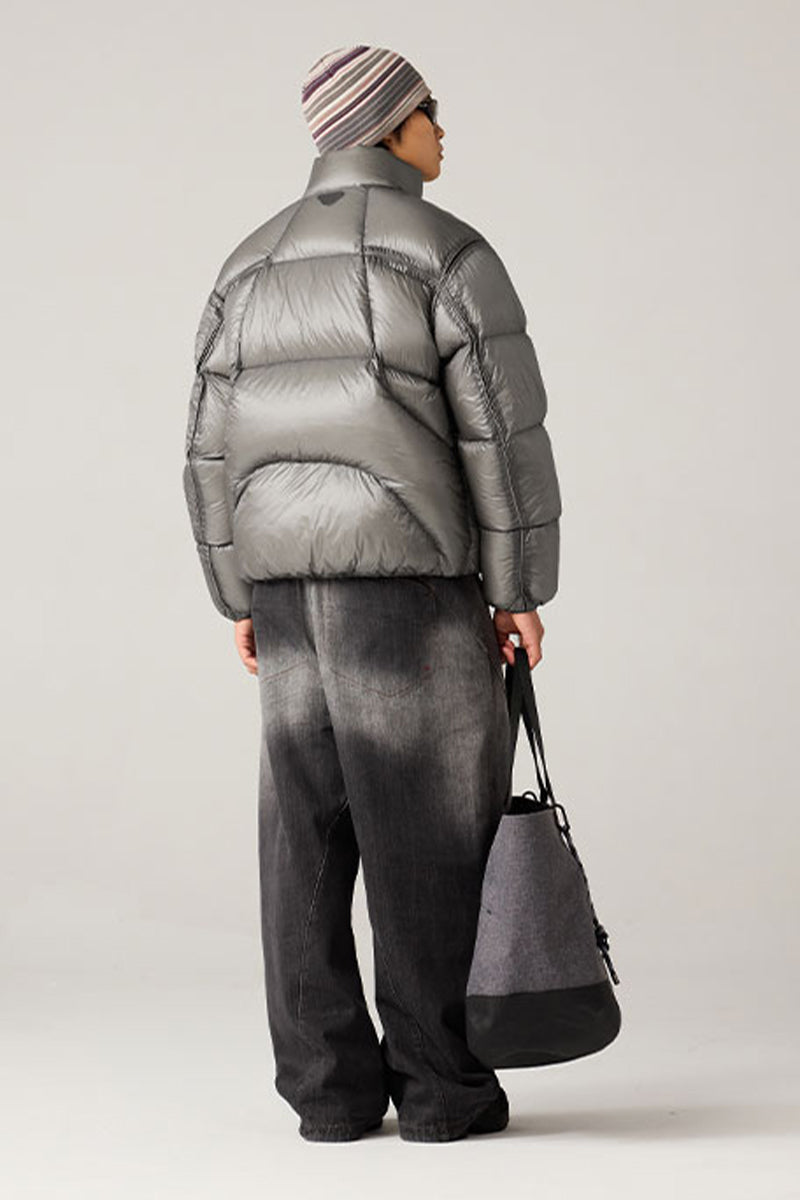 ショートスタンドカラーダウンジャケット25BLYR003