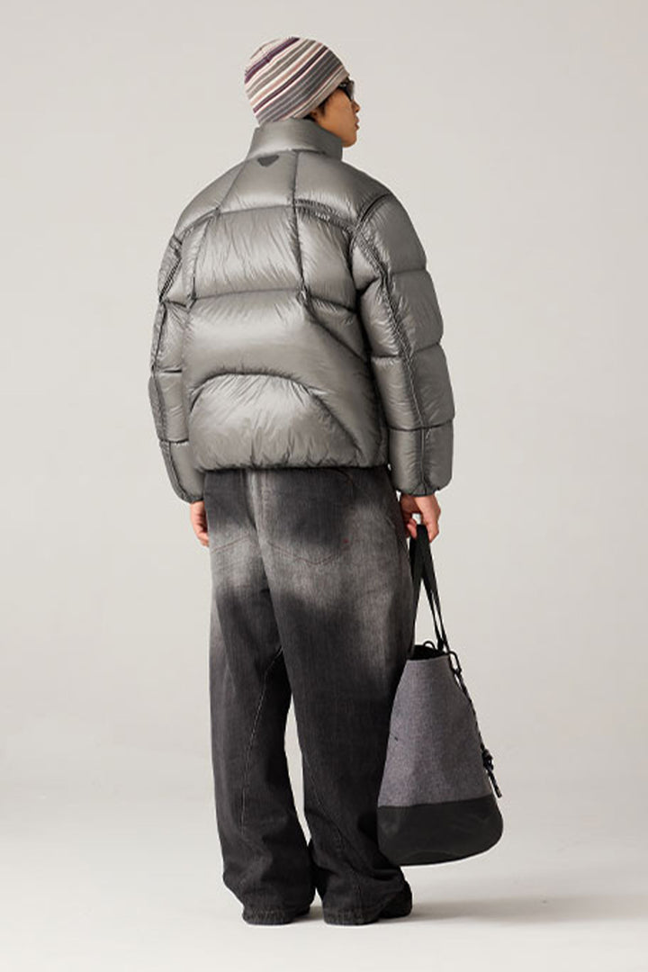 ショートスタンドカラーダウンジャケット25BLYR003