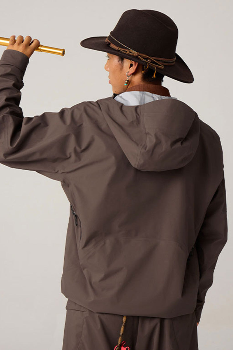 調節可能なフード付きハードシェルジャケット25BLCY005