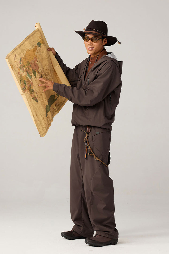 調節可能なフード付きハードシェルジャケット25BLCY005