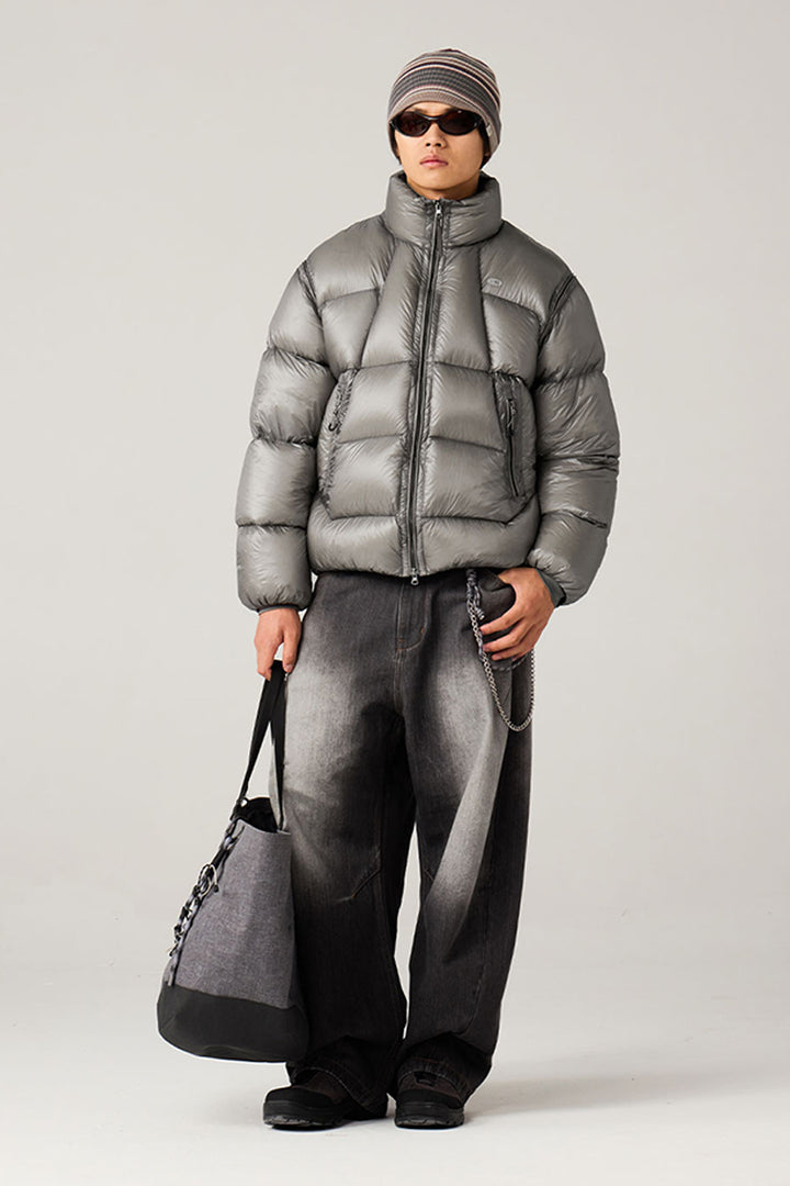 ショートスタンドカラーダウンジャケット25BLYR003