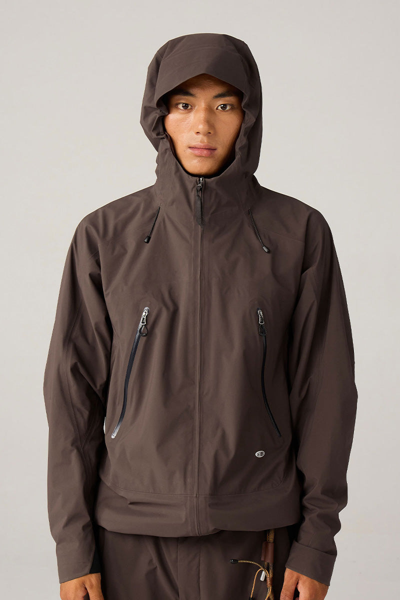 調節可能なフード付きハードシェルジャケット25BLCY005