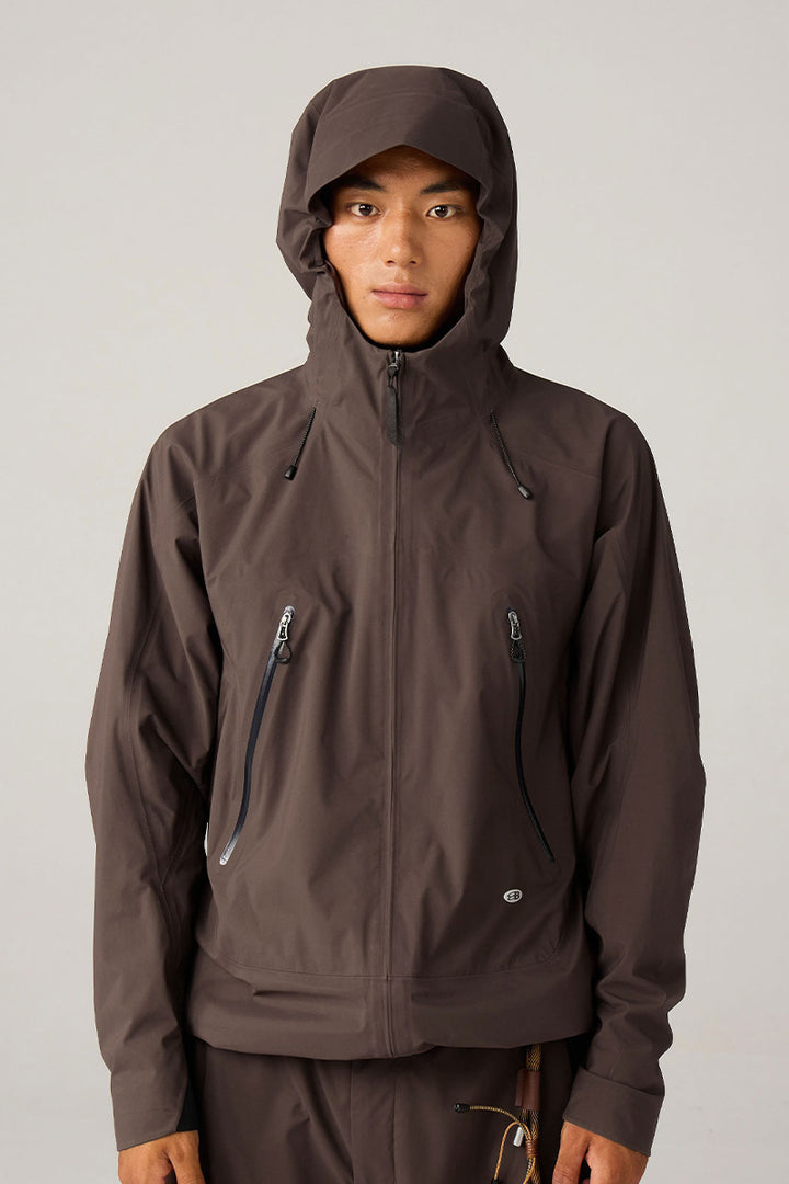 調節可能なフード付きハードシェルジャケット25BLCY005