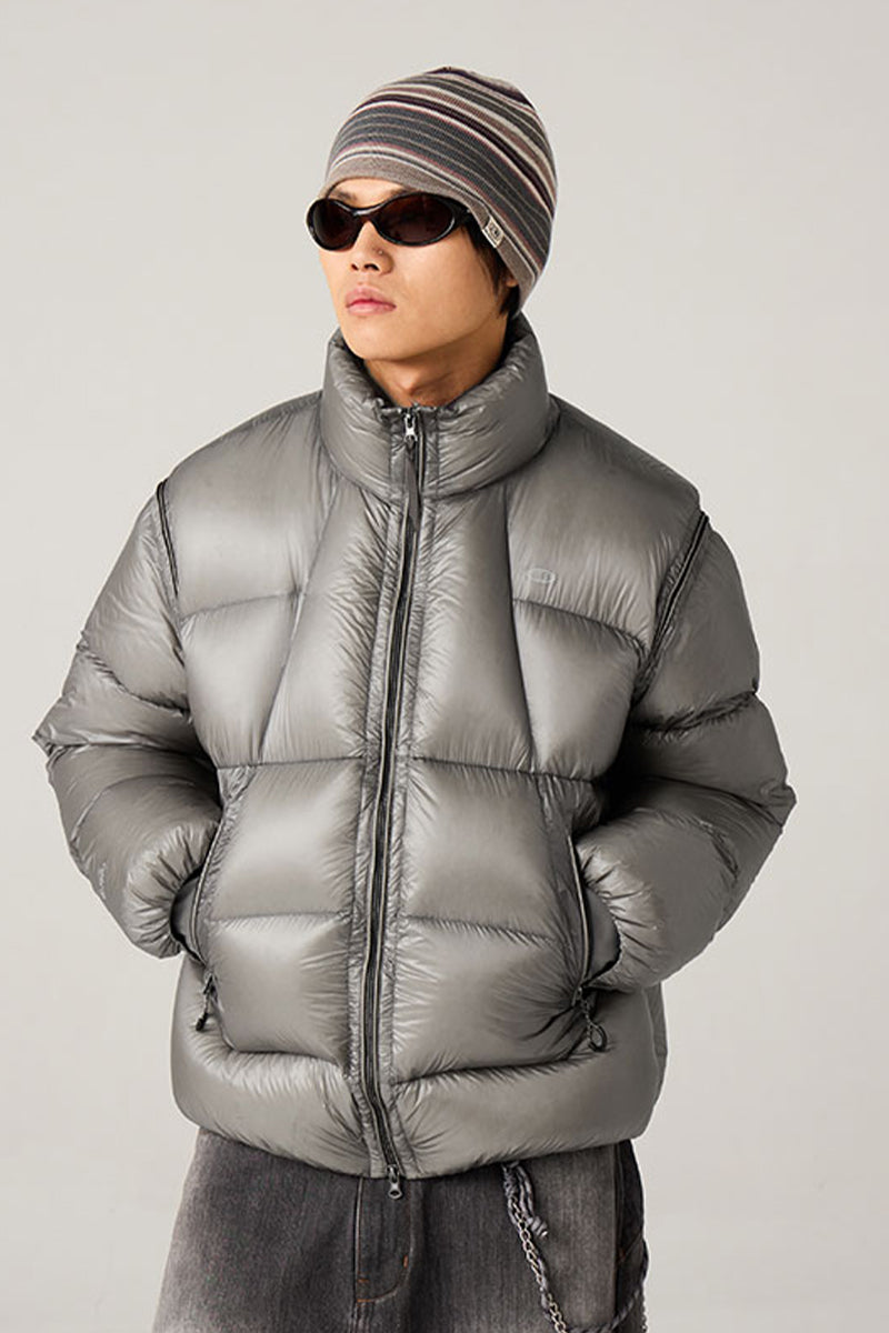 ショートスタンドカラーダウンジャケット25BLYR003