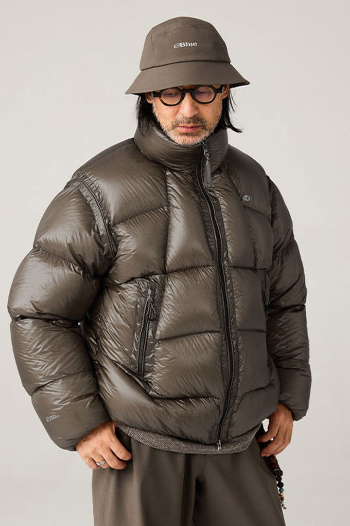 スタンドカラー軽量ダウンジャケット25BLYR002