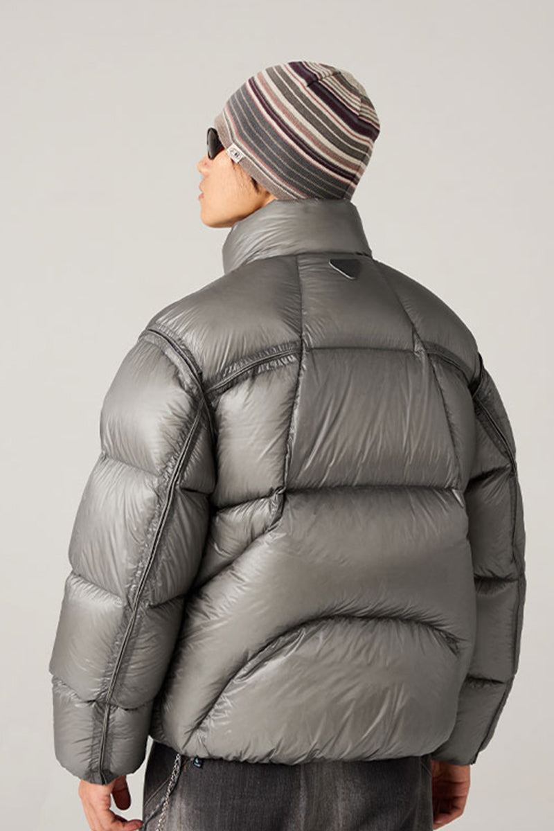 ショートスタンドカラーダウンジャケット25BLYR003