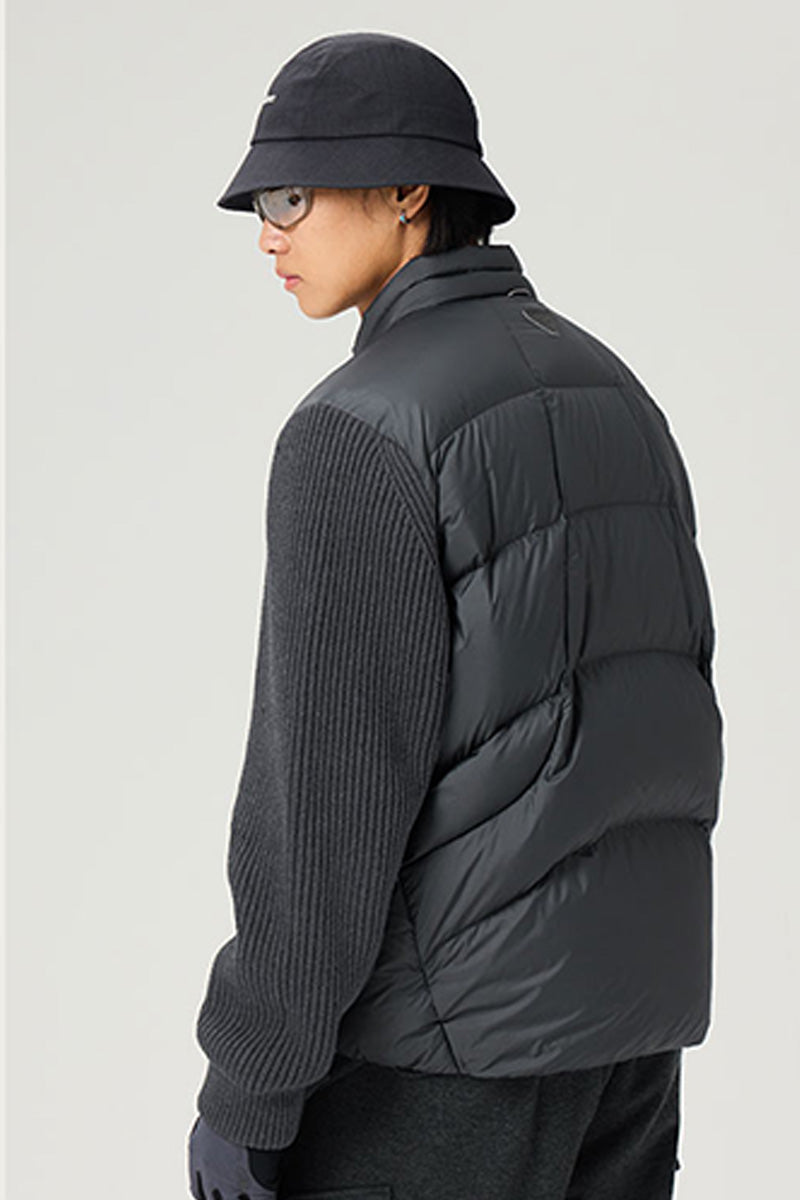 異素材コンビデザインダウンジャケット25BLYR007