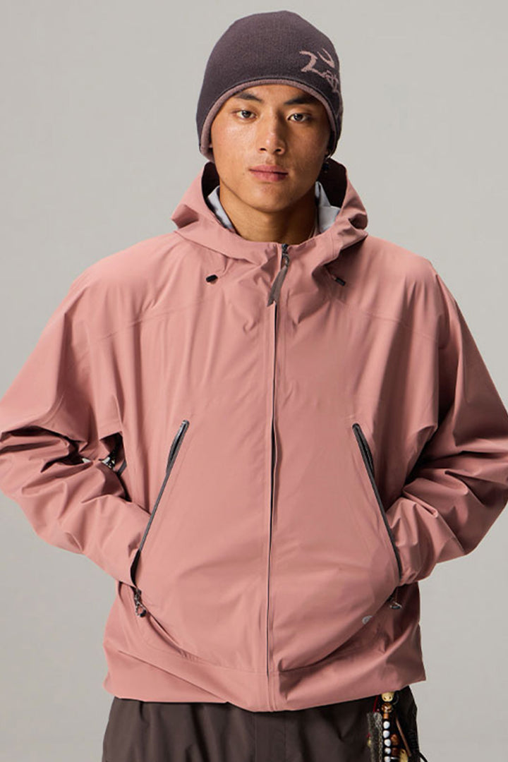 調節可能なフード付きハードシェルジャケット25BLCY005