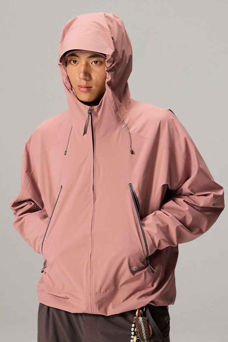 調節可能なフード付きハードシェルジャケット25BLCY005