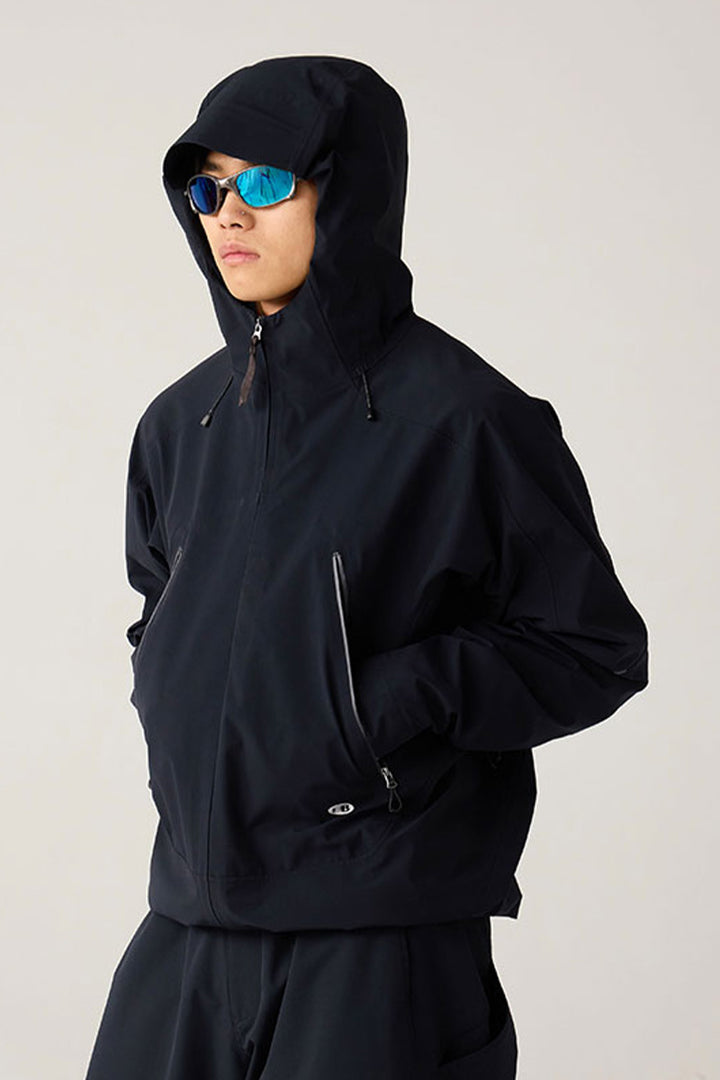 調節可能なフード付きハードシェルジャケット25BLCY005