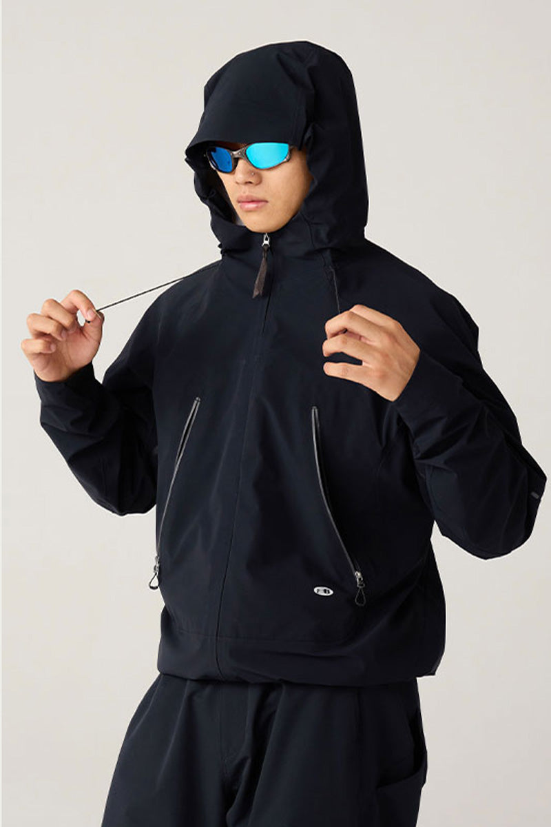 調節可能なフード付きハードシェルジャケット25BLCY005
