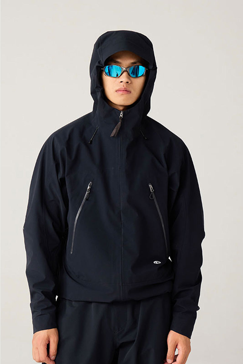 調節可能なフード付きハードシェルジャケット25BLCY005