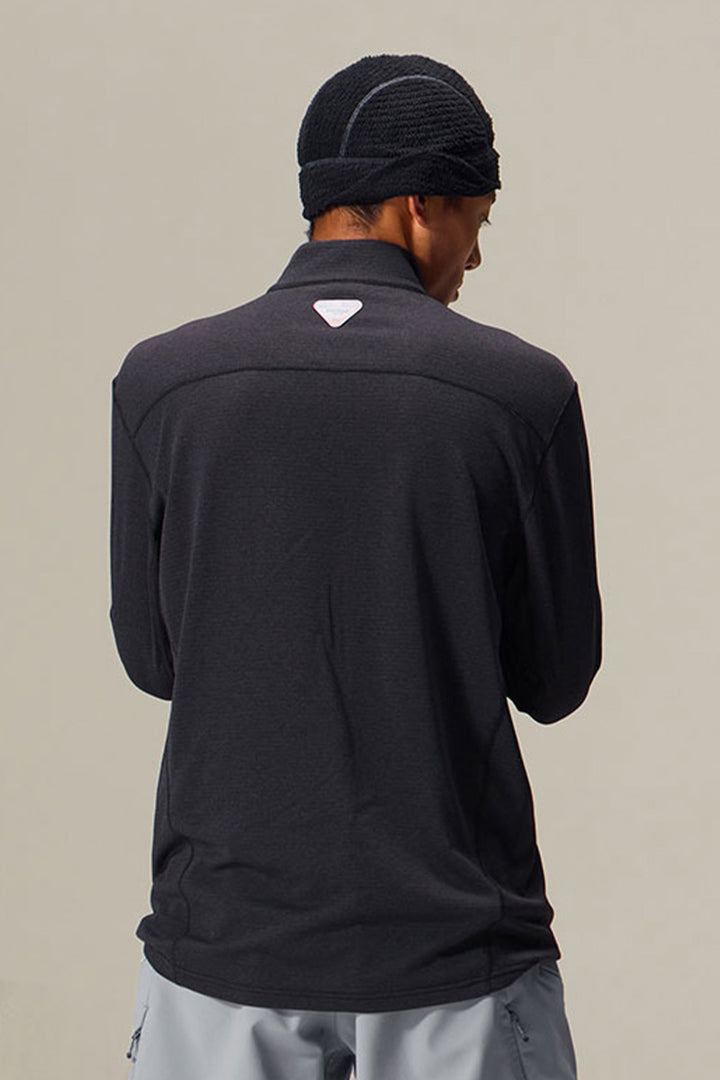 フリースハーフジップ長袖Tシャツメンズ25BLWY015