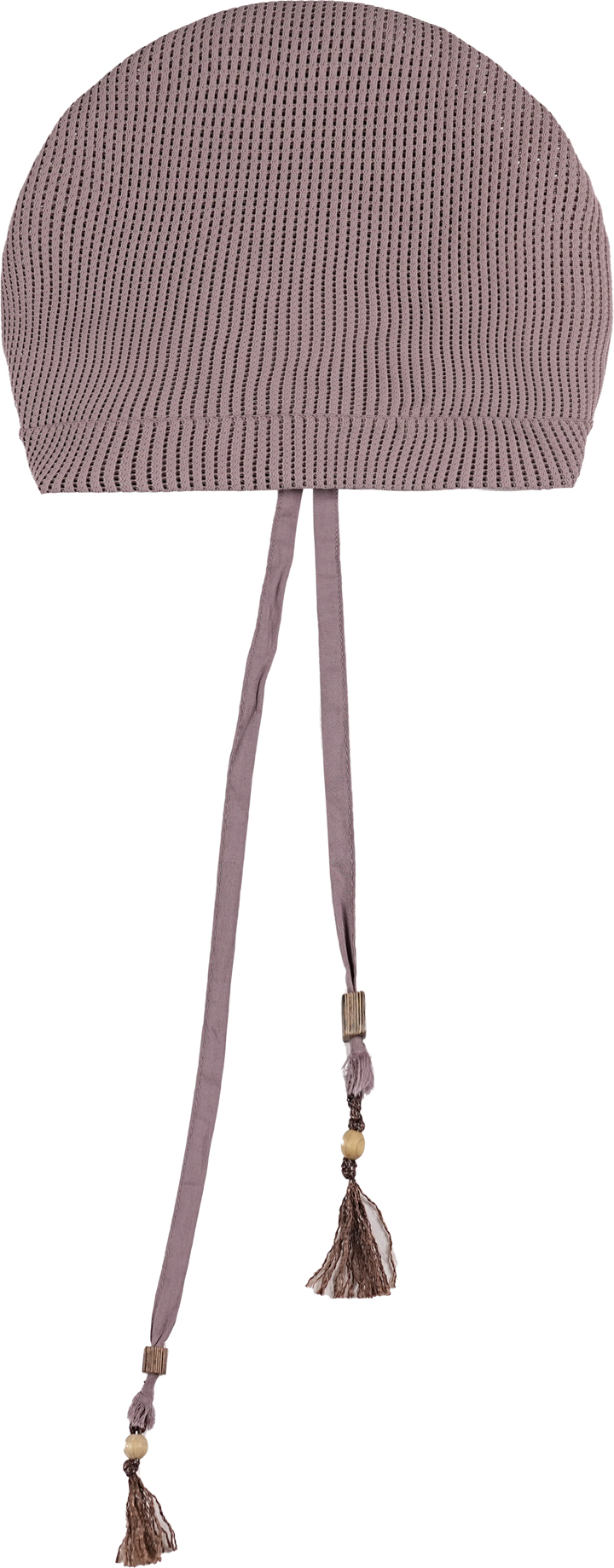 ワッフル編みドロストリング付き帽子NLBLAML004