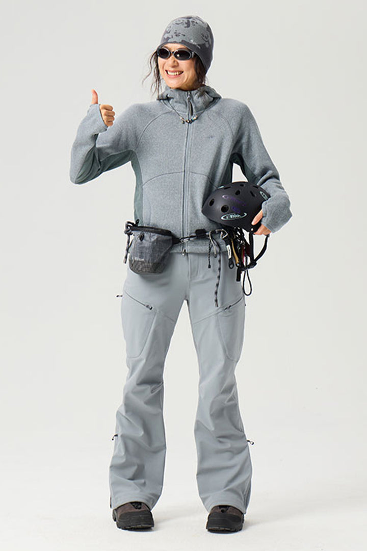 異素材パッチワークジップアップスウェットウイメンズ25BLJK028