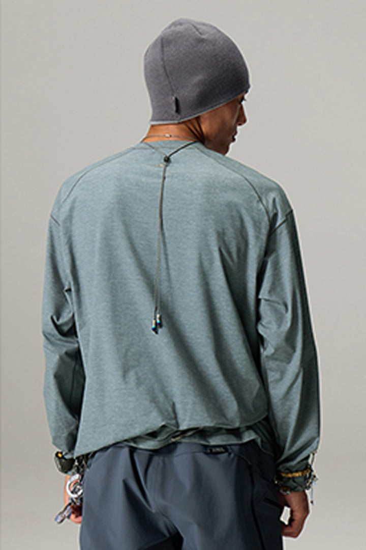 リフレクタープリントクルーネックTシャツ25BLCT018