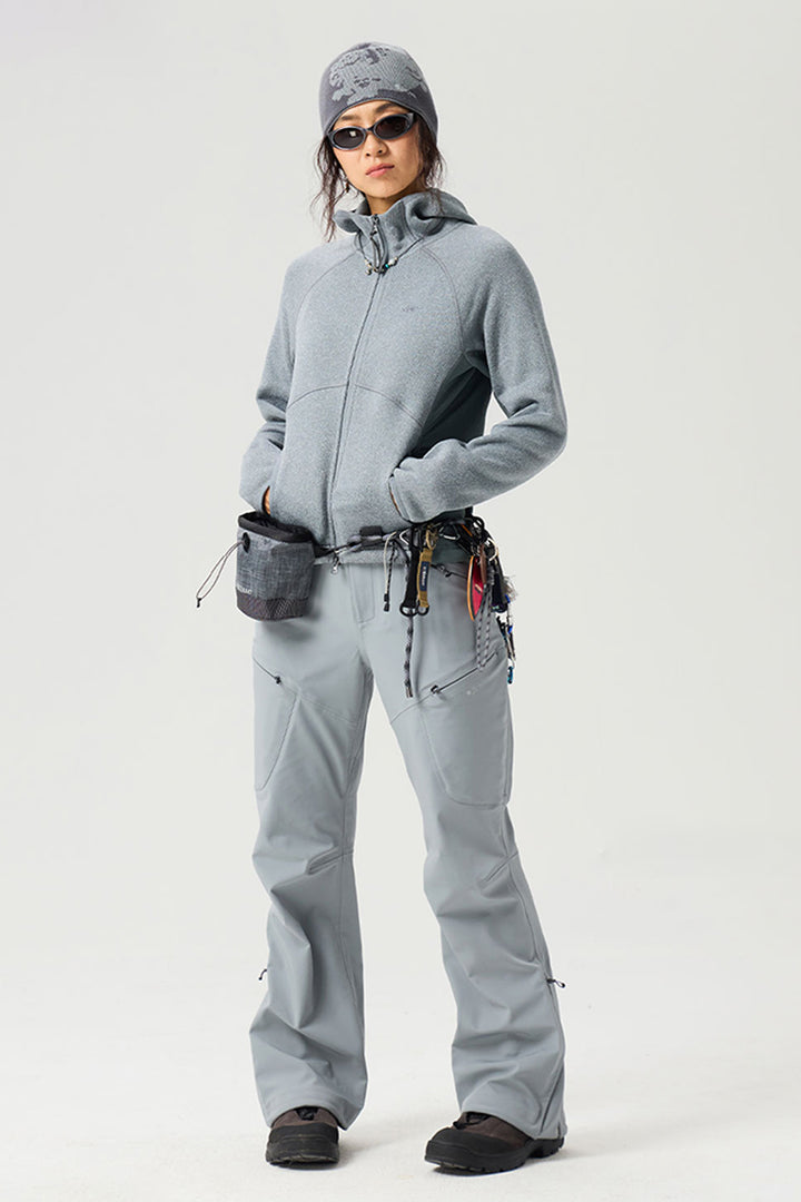 異素材パッチワークジップアップスウェットウイメンズ25BLJK028