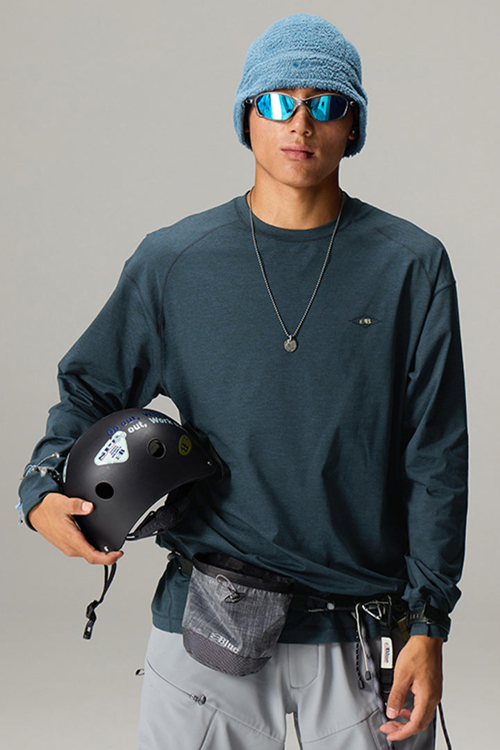モイスチャーウィッキング長袖Tシャツ25BLCT020