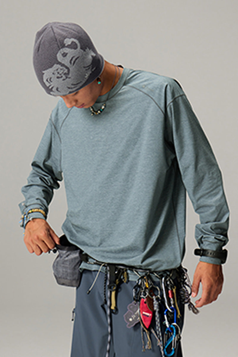 リフレクタープリントクルーネックTシャツ25BLCT018