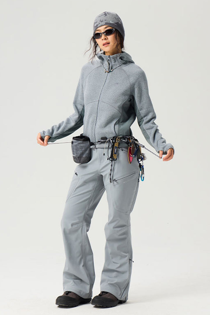 異素材パッチワークジップアップスウェットウイメンズ25BLJK028