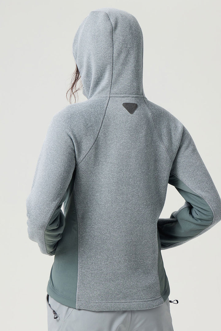 異素材パッチワークジップアップスウェットウイメンズ25BLJK028