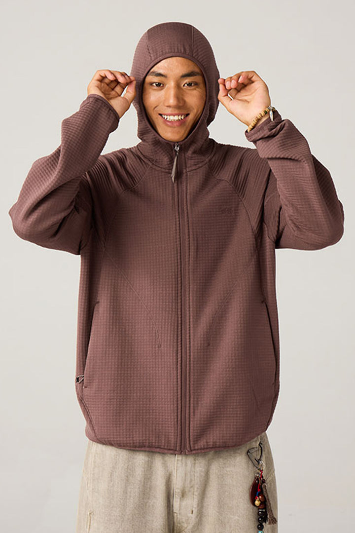 メリノウールブレンドフーデッドパーカー25BLWY020