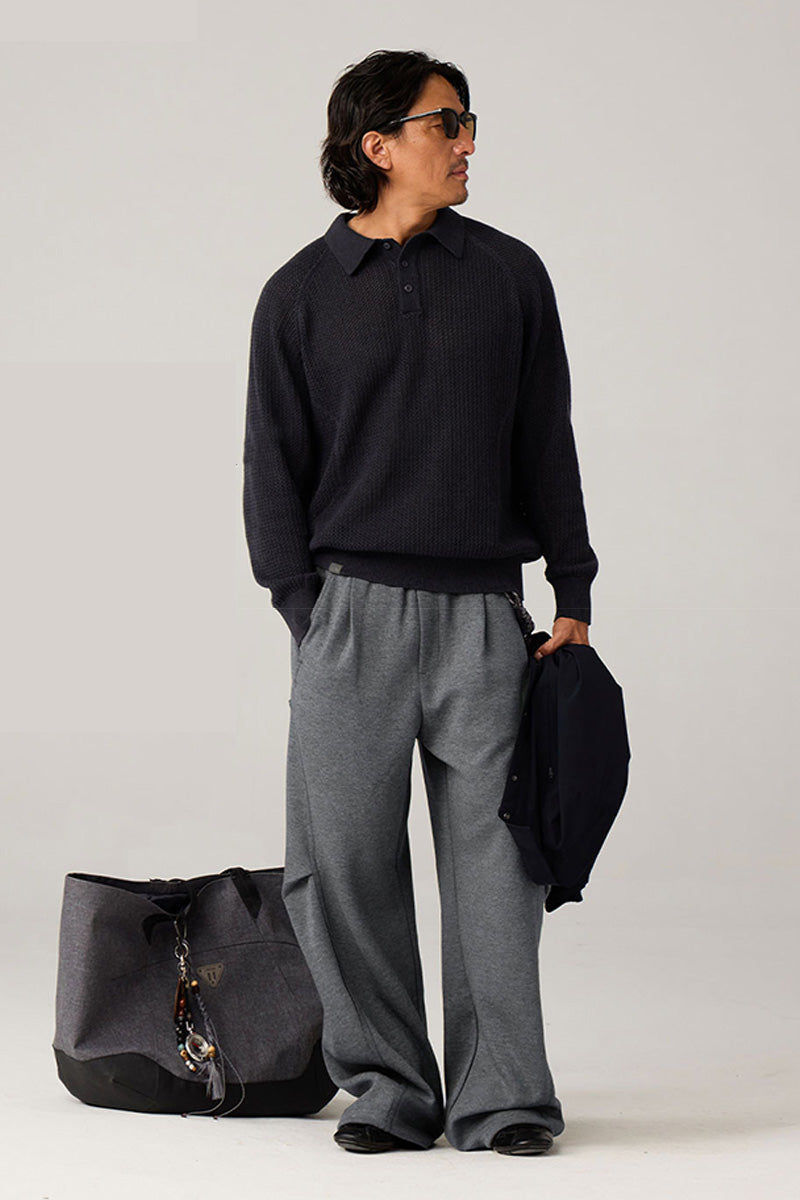 ベーシックスウェットカーブパンツ25BLCK014